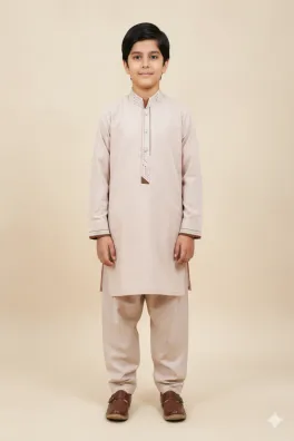 clothing boys casual wear stitched 2 piece cotton dar al fashion potpourri plain regular print work pink size 26