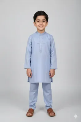 Dar-Al-Fashion 2-Piece Stitched Cotton