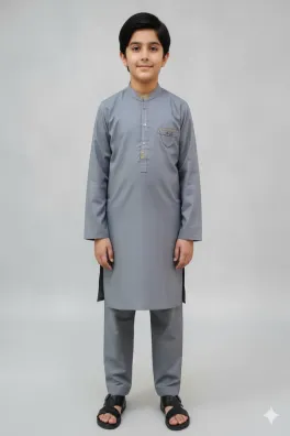 Dar-Al-Fashion 2-Piece Stitched Cotton