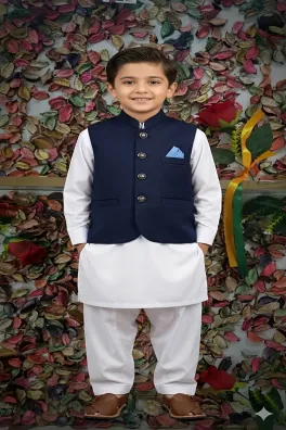 Dar-Al-Fashion WaistCoat Stitched Jamawar