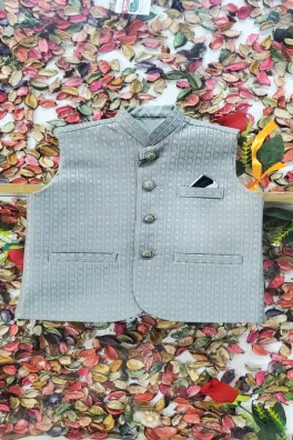 Dar-Al-Fashion WaistCoat Stitched Jamawar