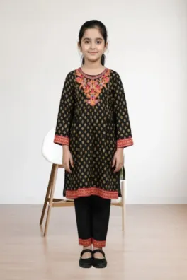 Dar-Al-Fashion 2-Piece Stitched Cotton