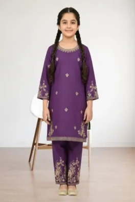 Dar-Al-Fashion 2-Piece Stitched Cotton
