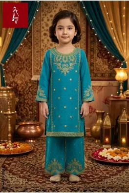 Dar-Al-Fashion 2-Piece Stitched Cotton