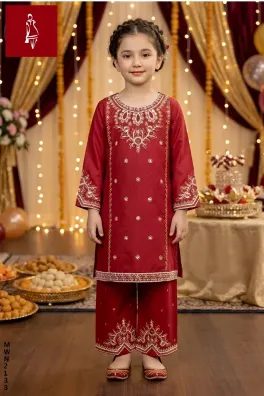 Dar-Al-Fashion 2-Piece Stitched Cotton