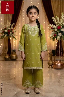 Dar-Al-Fashion 2-Piece Stitched Cotton