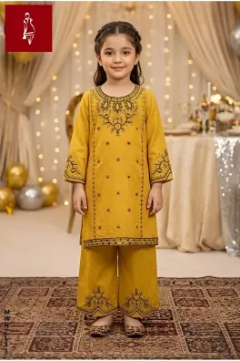 Dar-Al-Fashion 2-Piece Stitched Cotton