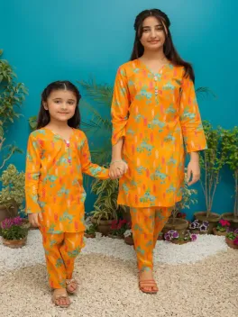 Dar-Al-Fashion 2-Piece Stitched Cotton