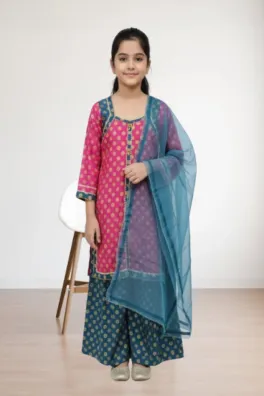 Dar-Al-Fashion 3-Piece Stitched Cotton