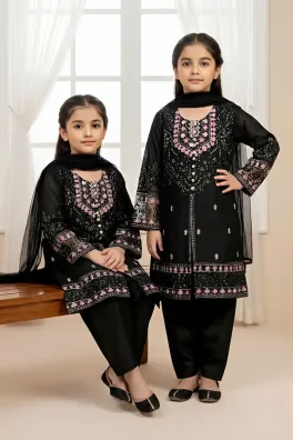 Dar-Al-Fashion 3-Piece Stitched Cotton