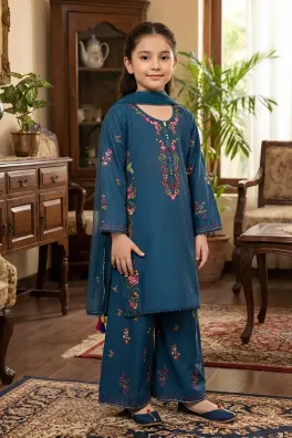 Dar-Al-Fashion 3-Piece Stitched Cotton