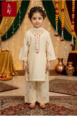 Dar-Al-Fashion 3-Piece Stitched Cotton