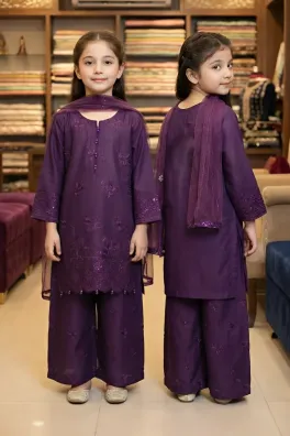 Dar-Al-Fashion 3-Piece Stitched Cotton