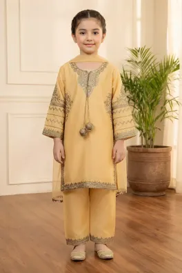 Dar-Al-Fashion 3-Piece Stitched Cotton