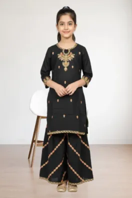 Dar-Al-Fashion Gharara-Shirts Stitched Cotton