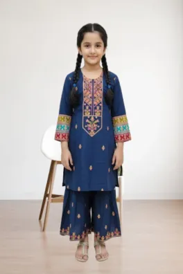 Dar-Al-Fashion Gharara-Shirts Stitched Cotton