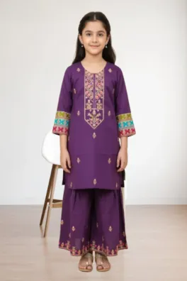 Dar-Al-Fashion Gharara-Shirts Stitched Cotton