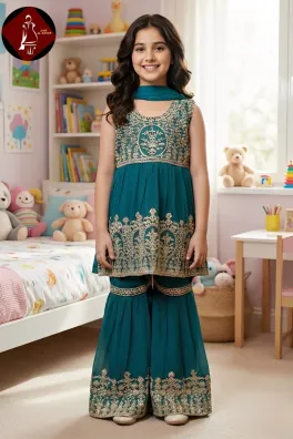 Dar-Al-Fashion Frock Stitched Chiffon