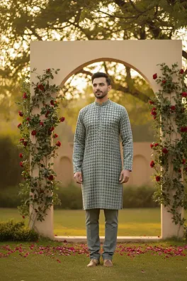 Dar-Al-Fashion 2-Piece Stitched Cotton