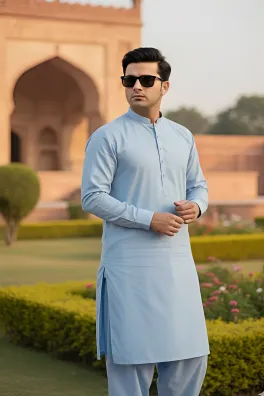Dar-Al-Fashion 2-Piece Stitched Cotton