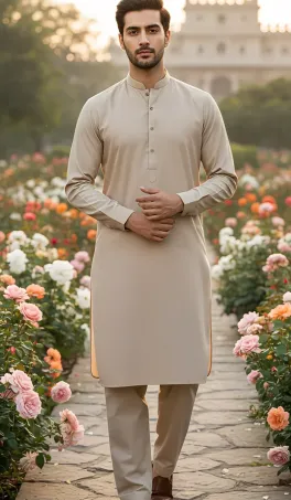 Dar-Al-Fashion 2-Piece Stitched Cotton