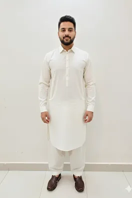 Dar-Al-Fashion 2-Piece Stitched Cotton
