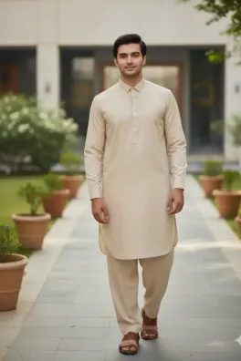 Dar-Al-Fashion 2-Piece Stitched Cotton