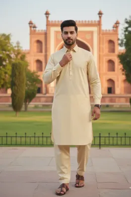 Dar-Al-Fashion 2-Piece Stitched Cotton