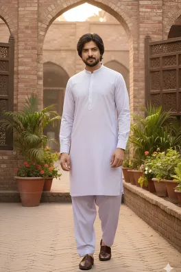 Dar-Al-Fashion 2-Piece Stitched Cotton