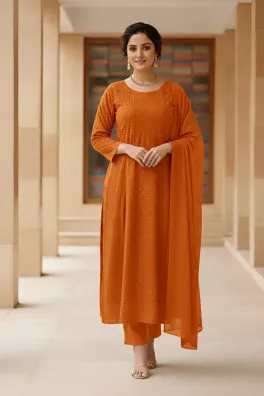 Dar-Al-Fashion 3-Piece Un-stitched Cotton