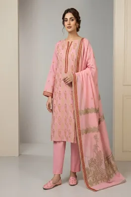 Dar-Al-Fashion 3-Piece Un-stitched Cotton