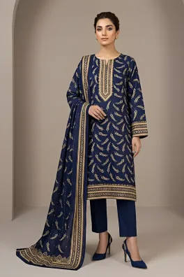 Dar-Al-Fashion 3-Piece Un-stitched Lawn