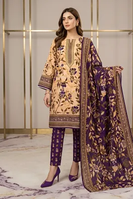 Dar-Al-Fashion 3-Piece Un-stitched Lawn