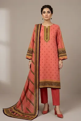Dar-Al-Fashion 3-Piece Un-stitched Lawn