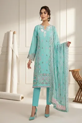 Dar-Al-Fashion 3-Piece Stitched Cotton