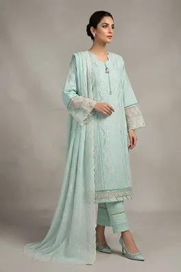 Dar-Al-Fashion 3-Piece Stitched Cotton
