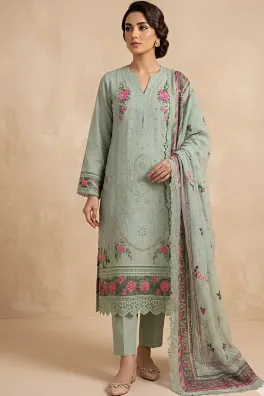 Dar-Al-Fashion 3-Piece Stitched Cotton