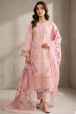 Dar-Al-Fashion 3-Piece Stitched Cotton