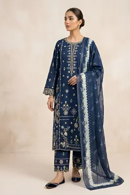 Dar-Al-Fashion 3-Piece Stitched Cotton