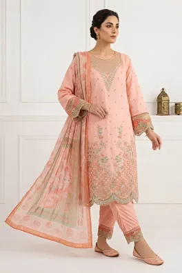 Dar-Al-Fashion 3-Piece Stitched Cotton
