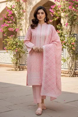 Dar-Al-Fashion 3-Piece Stitched Lawn