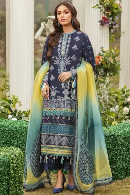 Afrozeh 3-Piece Un-stitched Lawn