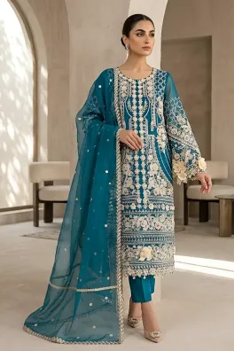 Alam-Fabrics 3-Piece Un-stitched Organza