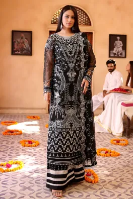 Maryams 3-Piece Un-stitched Organza