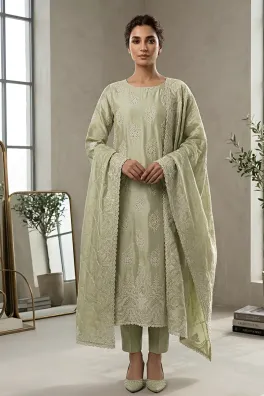 Dar-Al-Fashion 3-Piece Un-stitched Silk