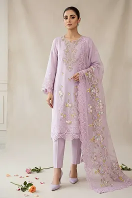 Dar-Al-Fashion 3-Piece Stitched Chiffon