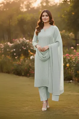 Regalia 3-Piece Stitched Chiffon