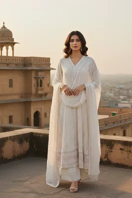 Dar-Al-Fashion Gown Stitched Chiffon